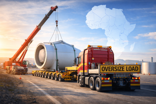 Fırtına türbini taşımacılığı Afrika'da